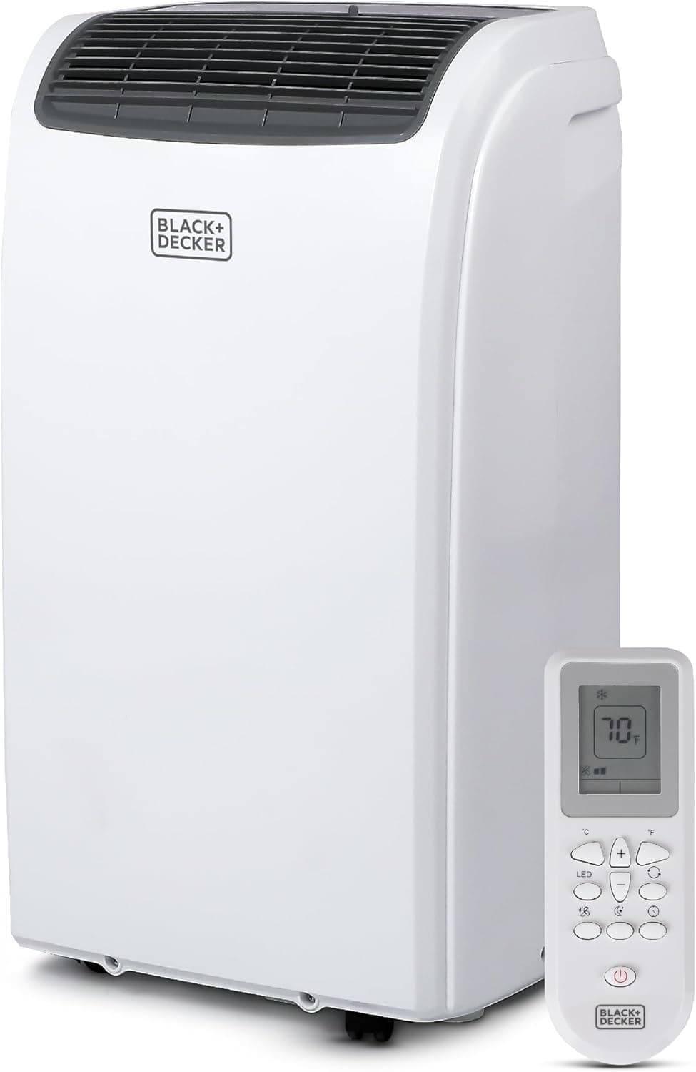 BLACK+DECKER Smart Portable Air Conditioner, 12,000 BTU for Rooms up to 550 Sq. Ft., Smart Portable AC with Follow Me Remote and Window Kit, BPACT12WT, White - Best tier-2 universal Gear