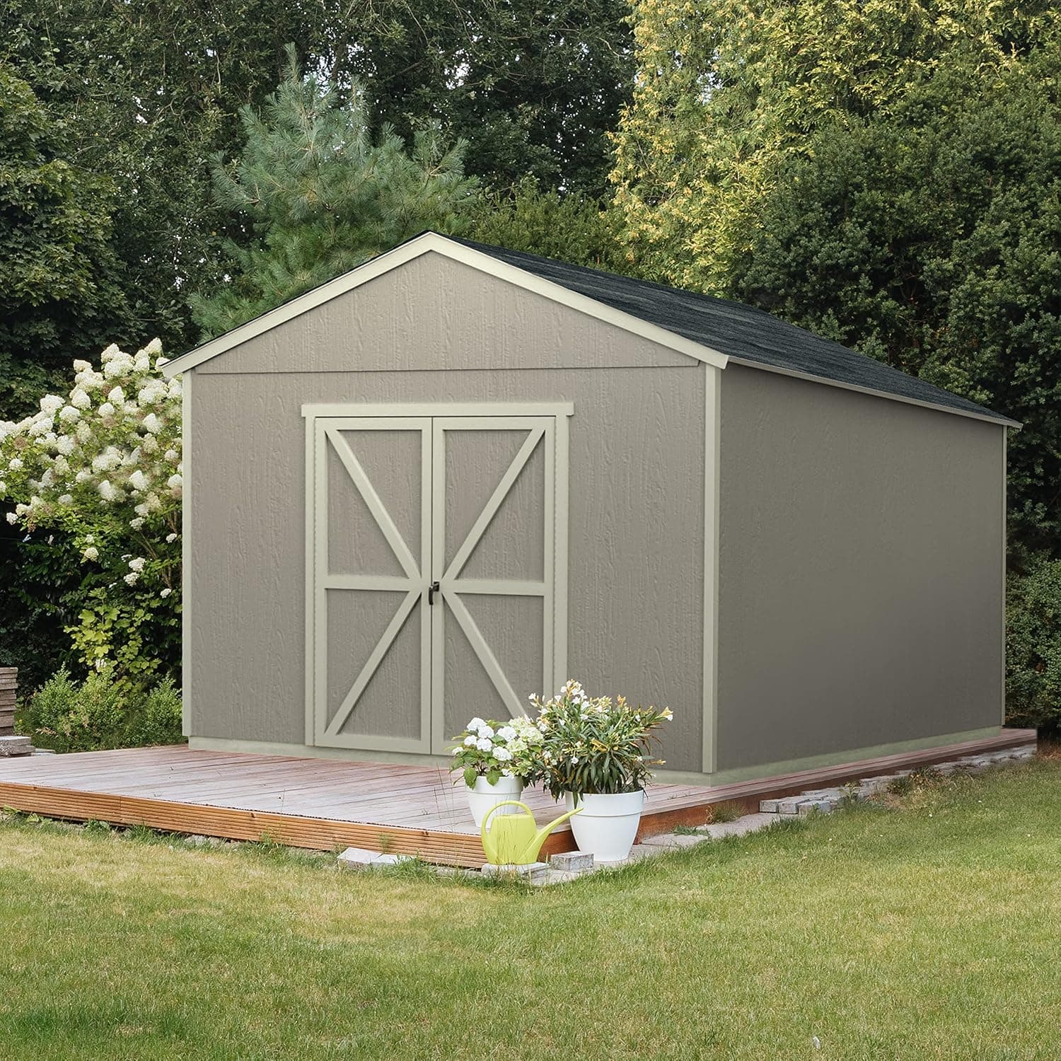Handy Home Products Astoria 12x24 Do-It-Yourself Wooden Storage Shed- Does not Include Floor kit, Paint, or Roofing Shingles - Best tier-3 universal Gear