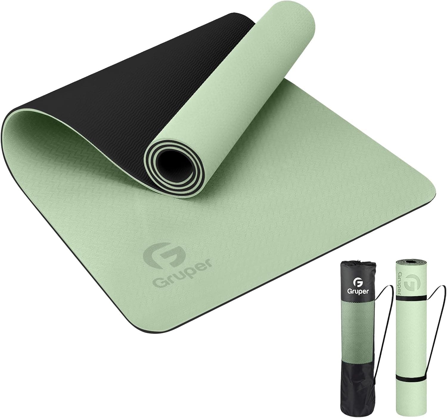 Yoga Mat Non Slip, Eco Friendly Fitness Exercise Mat with Carrying Strap,Pro Yoga Mats for Women,Workout Mats for Home, Pilates and Floor Exercises - Best tier-1 gym Gear